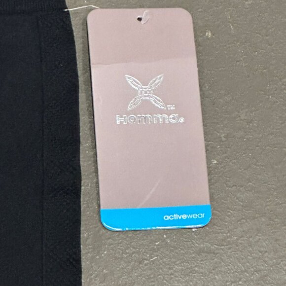 NWT Homma Activewear L Black Leggings High Waist Tummy Compression Slimming Body - Picture 6 of 12